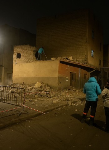 فاجعة فاس تُوقظ مراكش: تدخل عاجل يسبق انهيار منزل بحي الفخارة