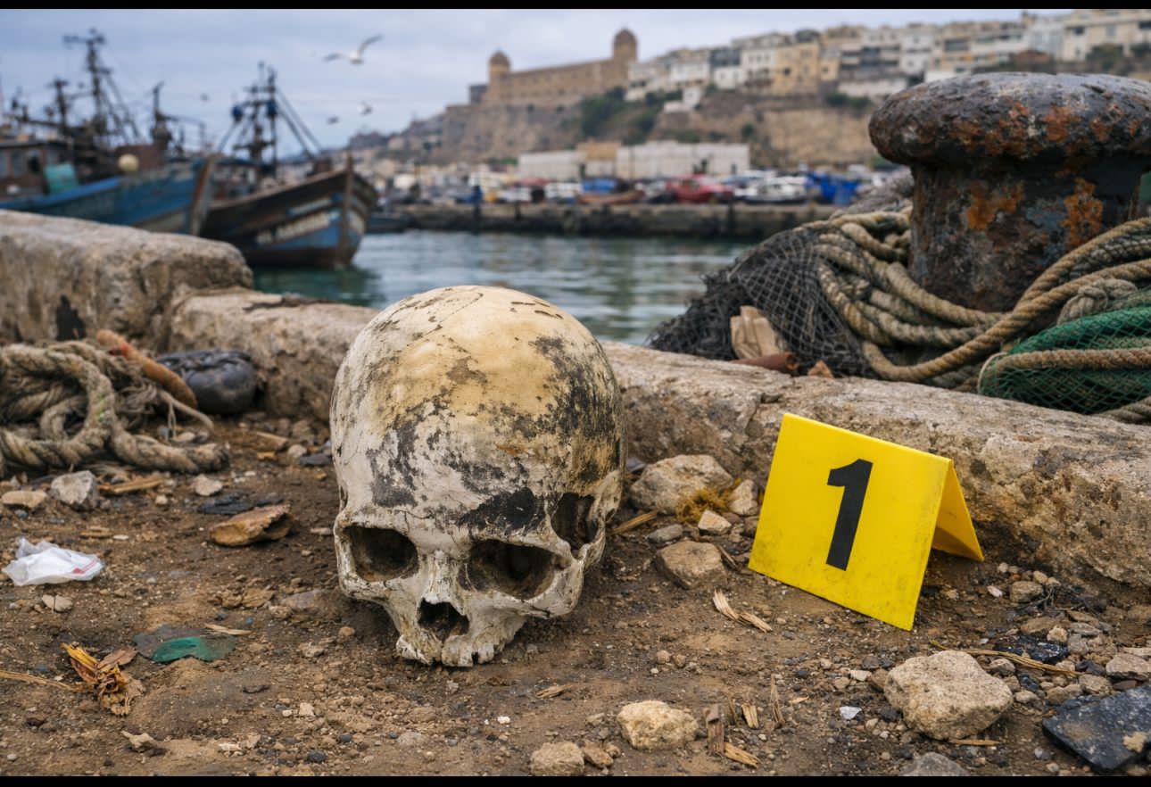 جمجمة بميناء آسفي وتفتح تحقيقًا قضائيًا تحت إشراف النيابة العامة