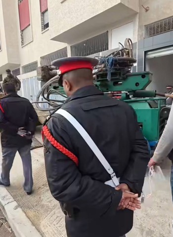 درك عين حرودة يوقف شخصا متلبسا بحفر بئر غير قانونية