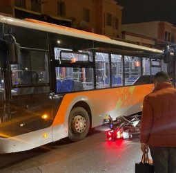 حادثة سير بين حافلة للنقل العمومي ودراجة نارية ببنجرير