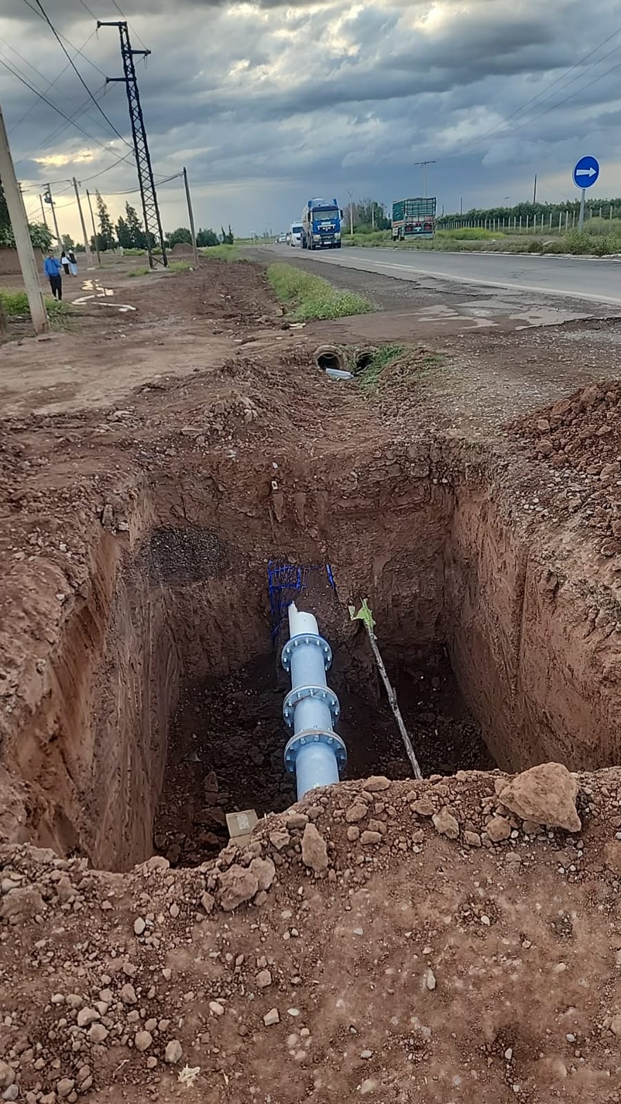 اختلالات السلامة ترافق أشغال التهيئة بطريق السويهلة قرب أهل الطيب