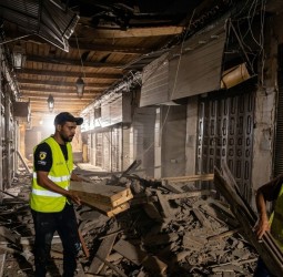 انهيار جزء من سقف قيسارية مولاي علي بسوق السمارين بمراكش دون تسجيل إصابات