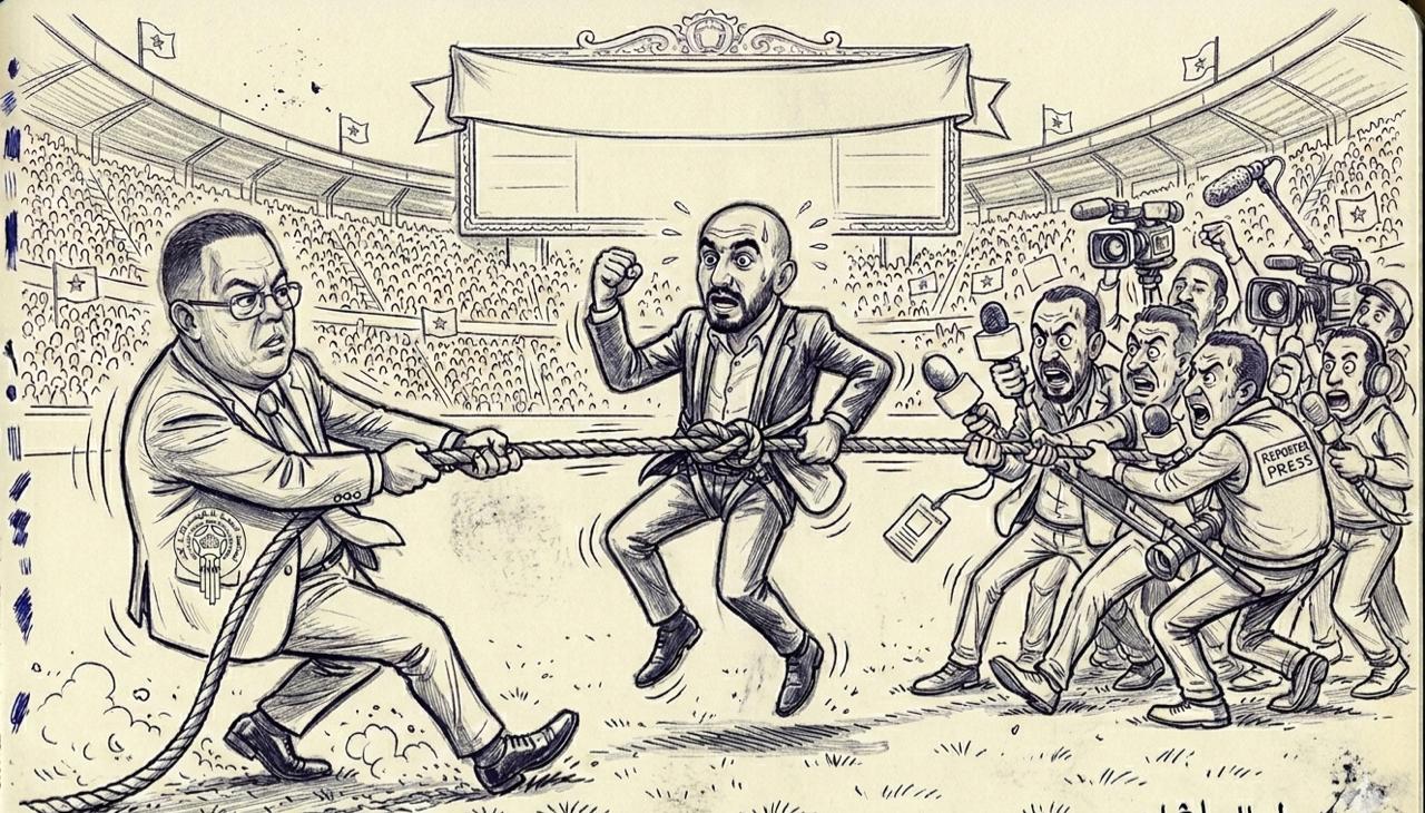 لعبة "شد الحبل" بين جامعة الكرة والصحافة المغربية متى سينتهي مسلسل البلاغات