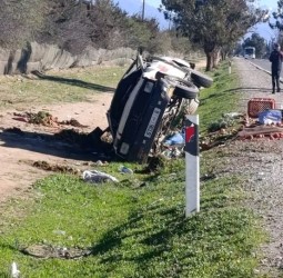 تارودانت: نجاة شخصين بأعجوبة إثر انقلاب "بيكوب" محملة بالخضر