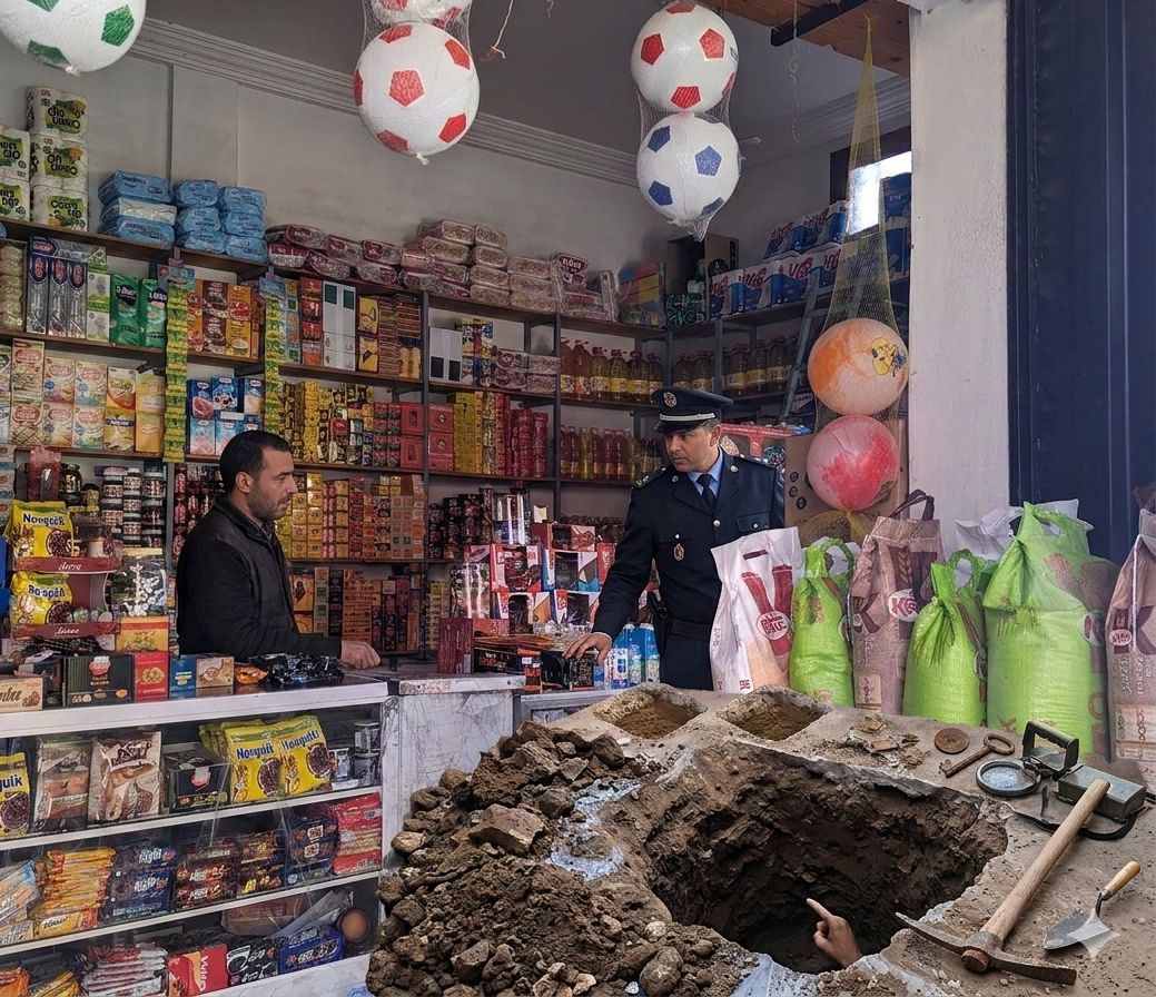 "مول حانوت" بمراكش حفر حفرة بدكانه بحثاً عن الكنز.. وهذا هو مصيره