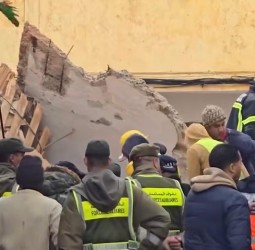 انهيار جزئي لبناية بالعكاري ينهي حياة شخصين ويدخل آخرين المستشفى