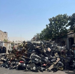 خسائر مادية جسيمة يخلفها حريق بسوق بيع الدراجات النارية بالقريعة