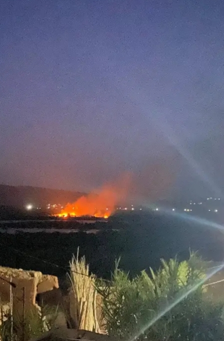عاجل: حريق مهول يندلع بمشيخة آيت زياد في إقليم الحوز وفرق الإطفاء تواصل جهود الإخماد
