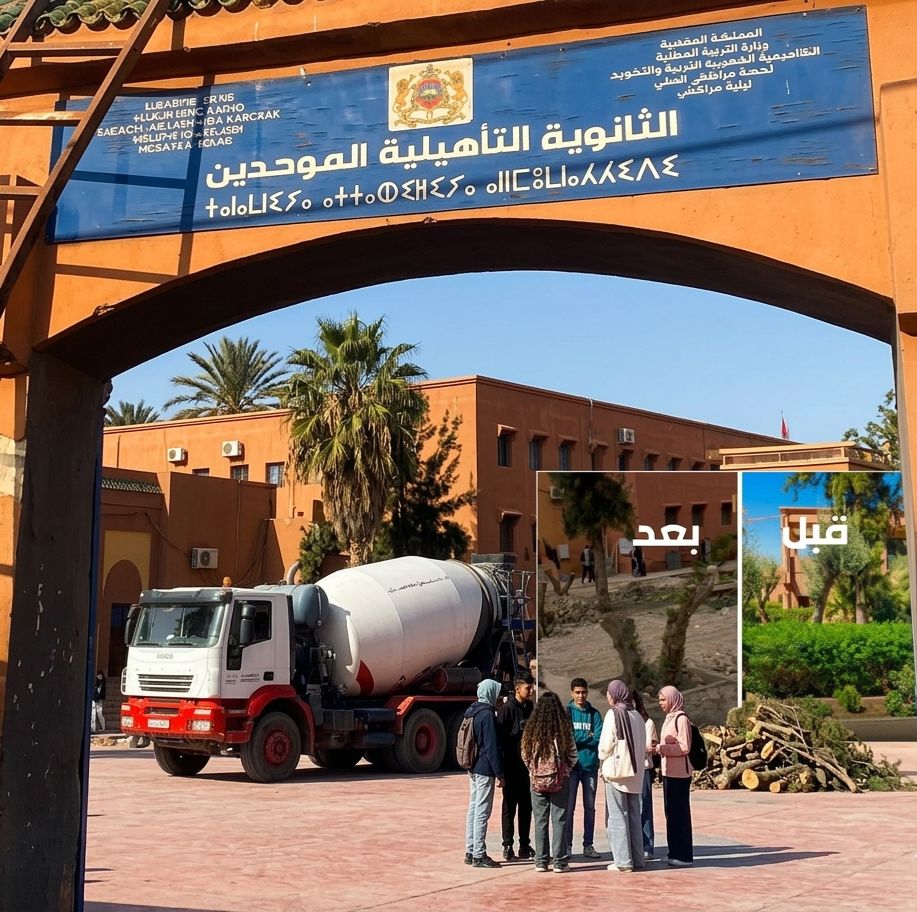 ثانوية الموحدين مراكش: بين المعارك "دون الكيشوتية" لأستاذ التاريخ والجغرافيا، سياسة الوعيد، ولغز المراحيض المغلقة والأشجار المقطوعة