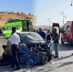 فاجعة مرورية بمدخل أزيلال تُخلّف قتيلاً و12 جريحاً وتدق ناقوس الخطر