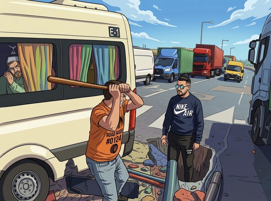 الدرك الملكي بالقنيطرة يوقف سائق حافلة "هشم" رأس سائق شاحنة بالمنطقة الصناعية