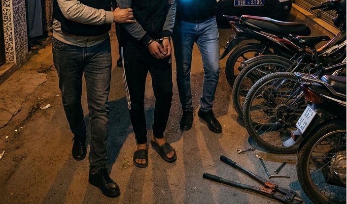 شرطة مراكش تسقط "عصابة الدراجات" متلبسة بجريمتها