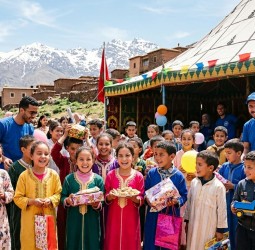 جمعية "إثران أوكايمدن" ترسم البسمة على وجوه 48 يتيماً بمناسبة عيد الأضحى