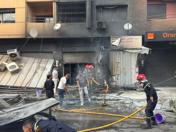 حريق مهول يلتهم محلاً للمأكولات بحي الجبيلات بمراكش