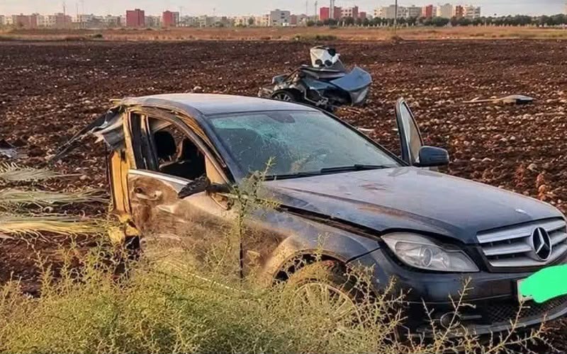 انقسام سيارة إلى نصفين في حادث مروع بمدخل برشيد أفضى إلى نقل السائق في حالة حرجة